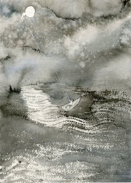 Jim Holyoak, ‘Gone Away’, Year unknown , Drawing, Collage or other Work on Paper, India ink, bG Gallery