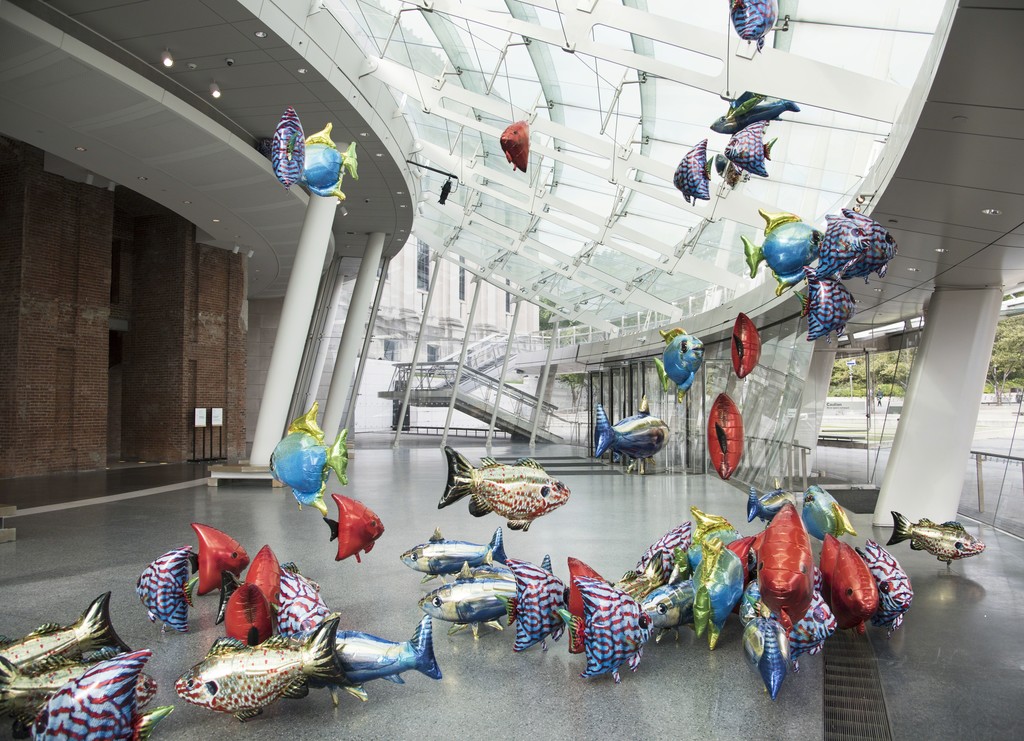 Installation view of "Philippe Parreno: My Room Is Another Fish Bowl" at Brooklyn Museum, Brooklyn (2016). Photo credit: Jonathan Dorado/Brooklyn Museum. Installation view of "Philippe Parreno: My Room Is Another Fish Bowl" at Brooklyn Museum, Brooklyn (2016). Photo credit: Jonathan Dorado/Brooklyn Museum.