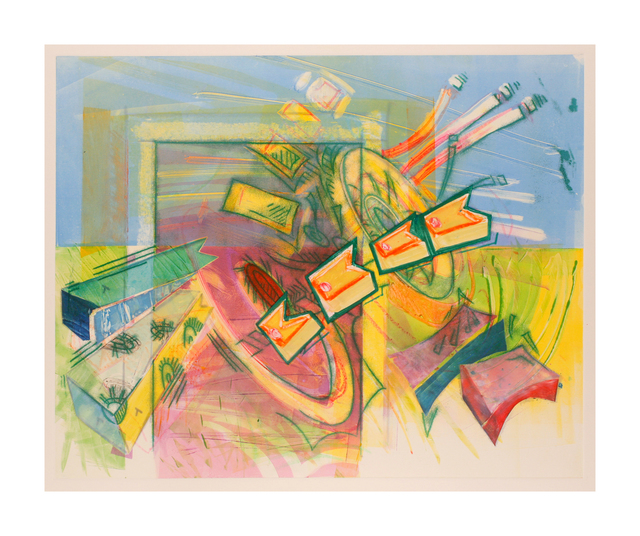 Edward Beckett, ‘Takemitsu Spirit Garden - Burst’, ca. 2015, Print, Monotype, Walter Wickiser Gallery