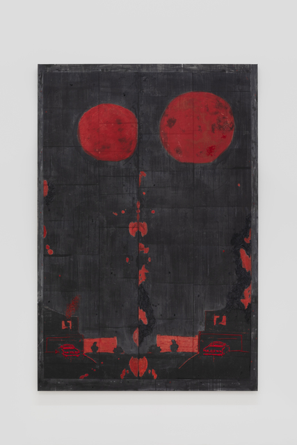 Michael Raedecker, ‘out of sight,’, 2019, GRIMM