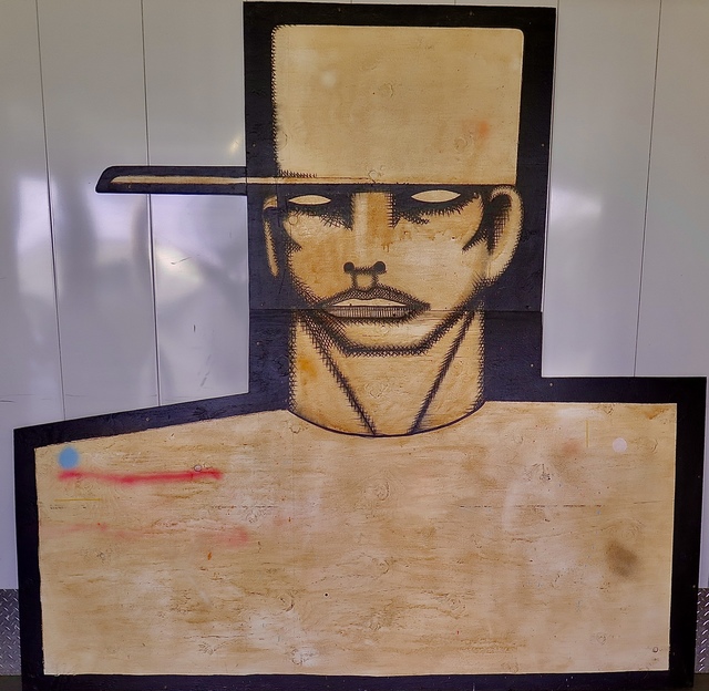 Armando Lerma, ‘Cut Out’, ca. 2018, Painting, Mixed Media on Wood, Eastern Projects