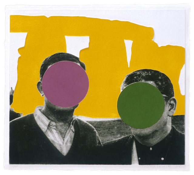 John Baldessari, ‘Stonehenge (With Two Persons) Yellow’, 2005, Mixografia