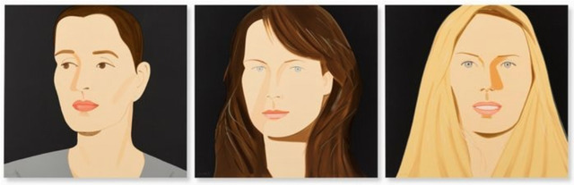 Alex Katz, ‘Three Portraits (Sarah, Vivien, Sophia)’, 2012, Frank Fluegel Gallery