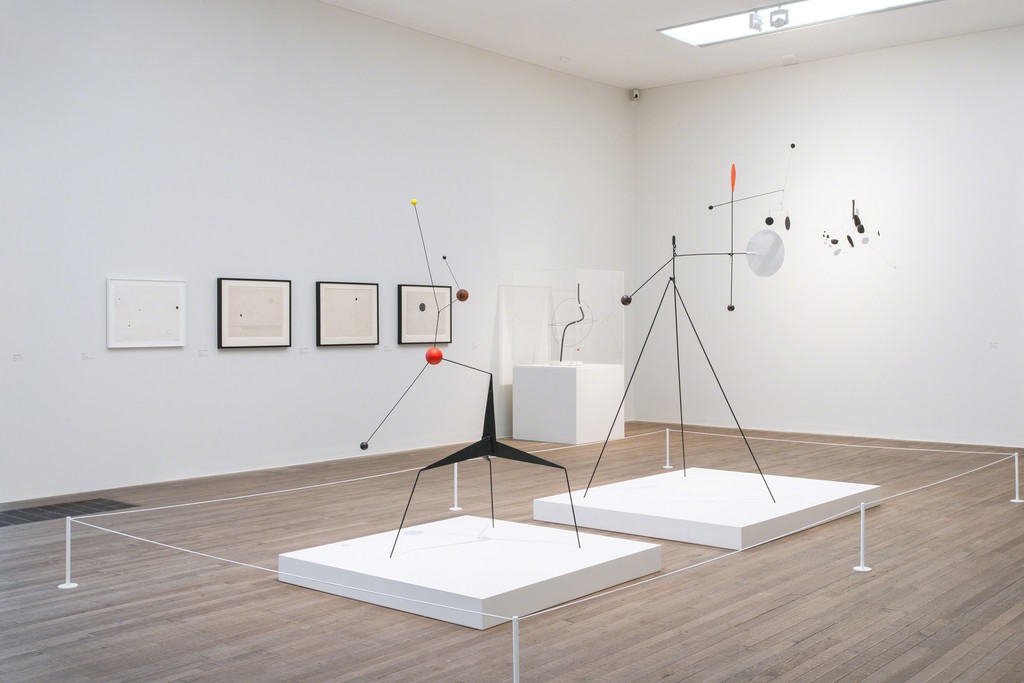 Installation photograph, Alexander Calder: Performing Sculpture Installation photograph, Alexander Calder: Performing Sculpture