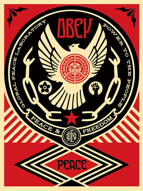 Shepard Fairey (OBEY), ‘peace & freedom dove’, 2013, Rudolf Budja Gallery