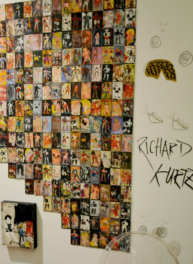 Installation of hundreds of small paintings on expired credit cards by Richard Kurtz at the 2018 NYC Outsider Art Fair • These paintings garnered many collectors from a nobel prize winning writer to a Detroit area woman who collected 50 of them. This was my first sale ever at an art fair & happen moments after the opening started. These small paintings also lead to a collaboration that is in process with a young NYC fashion designer, Richard Kurtz & Esperanza Projects. Installation of hundreds of small paintings on expired credit cards by Richard Kurtz at the 2018 NYC Outsider Art Fair • These paintings garnered many collectors from a nobel prize winning writer to a Detroit area woman who collected 50 of them. This was my first sale ever at an art fair & happen moments after the opening started. These small paintings also lead to a collaboration that is in process with a young NYC fashion designer, Richard Kurtz & Esperanza Projects.