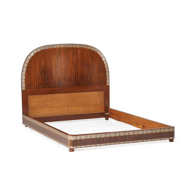 Eric Bagge, ‘Full-Sized Art Deco Inlaid Bed, France’, 1920s, Rago/Wright