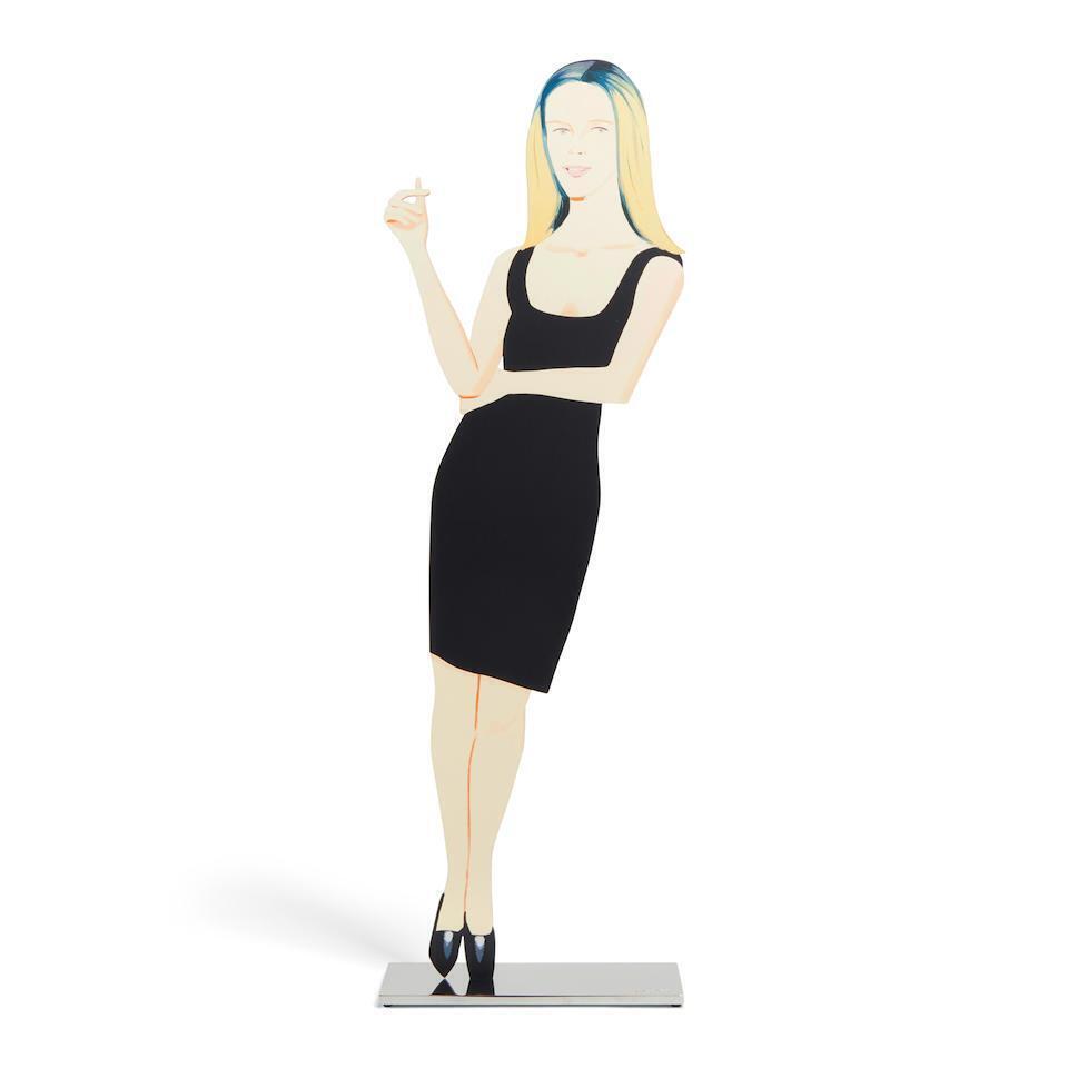 Alex Katz - Black Dress 6 (Yvonne), from The Black Dress Cutouts