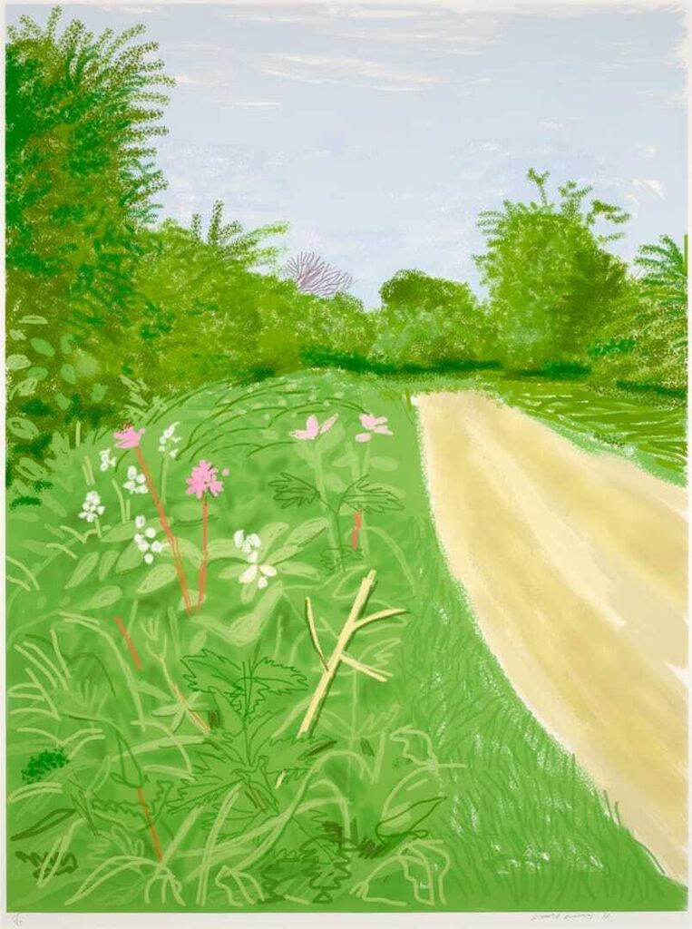 David Hockney - The Arrival of Spring in Woldgate, East Yorkshire in 2011 (twenty eleven) - 26 April