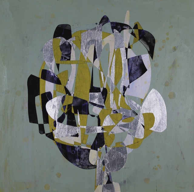 Jim Napierala, ‘Black Dutch’, 2015, Painting, Flashe, aluminum leaf and acrylic on wood panel, Susan Eley Fine Art