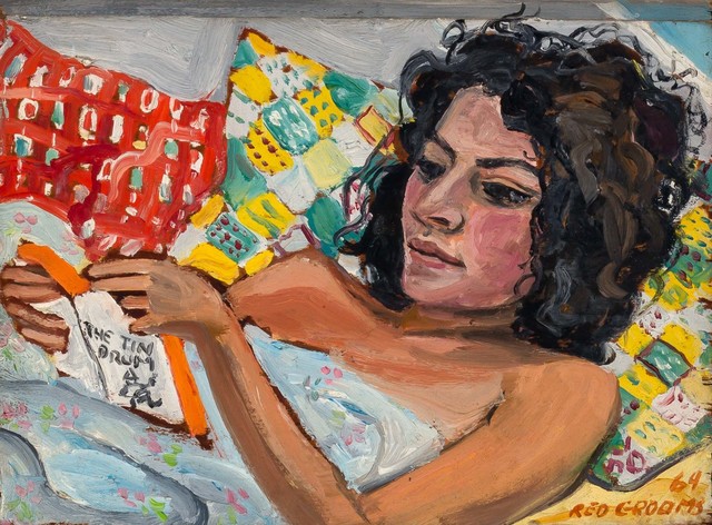 Red Grooms, ‘The Tin Drum (Woman Reading)’, 1964, Painting, Oil on board, Doyle