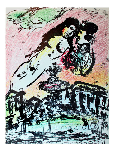 Marc Chagall, ‘Lovers’ Heaven’, 1963, Print, Lithograph printed in colors on wove paper., Galerie d'Orsay