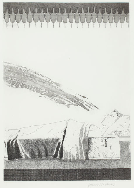 David Hockney, ‘Cold Water About to Hit the Prince’, 1969, TAI Modern