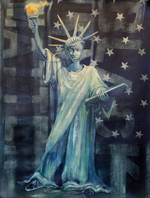 Sandy Kessler Kaminski, ‘Following in Her Mother's Footsteps’, 2020, Painting, Acrylic, Dab Art