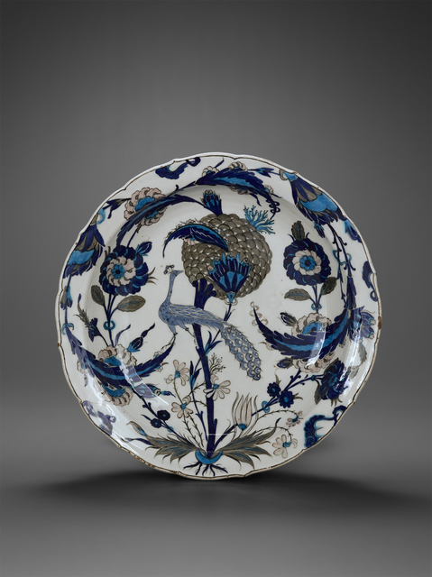 Plat Au Paon Plate With Peacock 16th Century Artsy