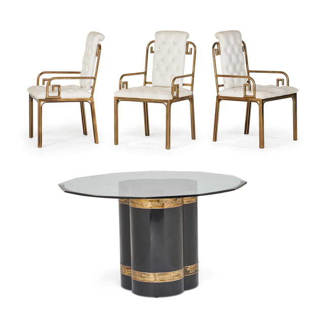 Mastercrafters, ‘Dining Table And Three Armchairs, USA’, 1980s, Rago/Wright