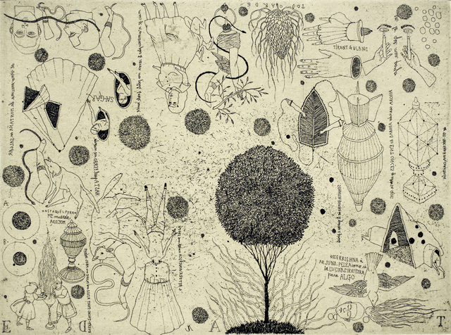 José Antonio Suárez Londoño, ‘n.295 Todo Arde’, 2016, Print, Etching on gampi chine collé, International Print Center New York (IPCNY) Benefit Auction