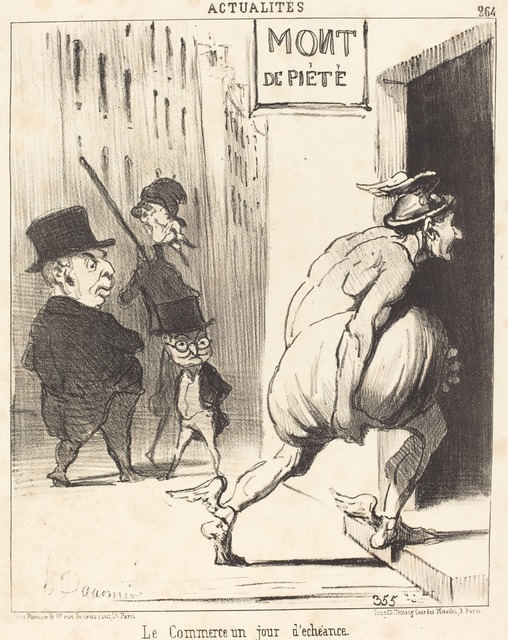 Honoré Daumier, ‘Le Commerce un jour d'échéance’, 1851, National Gallery of Art, Washington, D.C.