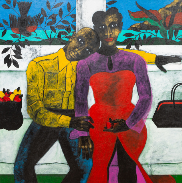 Abe Odedina, ‘River deep mountain’, 2021, Painting, Acrylic on plywood, Nil Gallery