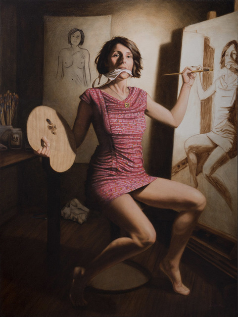 Jen Brown, ‘The Allegory of Painting’, 2019, Painting, Oil on canvas, The Secret Gallery