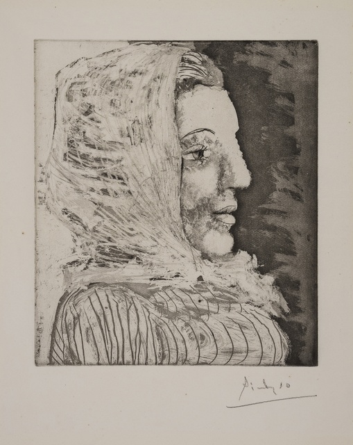 Pablo Picasso, ‘Buste de Femme au Fichu (Portrait of Dora Maar) (Baer 672 II C; Bloch 324)’, 1939/1960, Forum Auctions