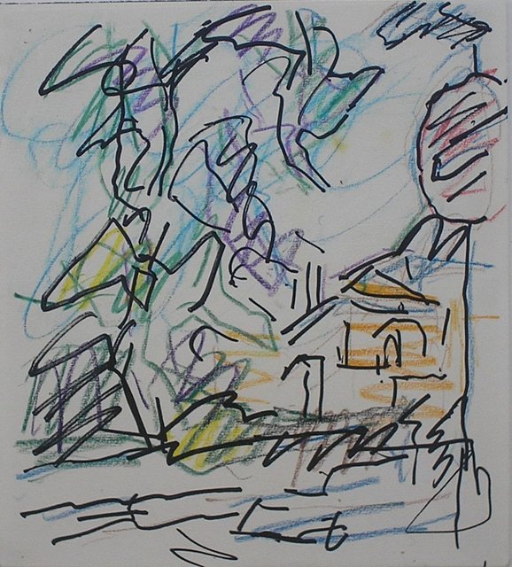 Frank Auerbach, ‘Study for Park Village East’, 2005, Nicholas Gallery