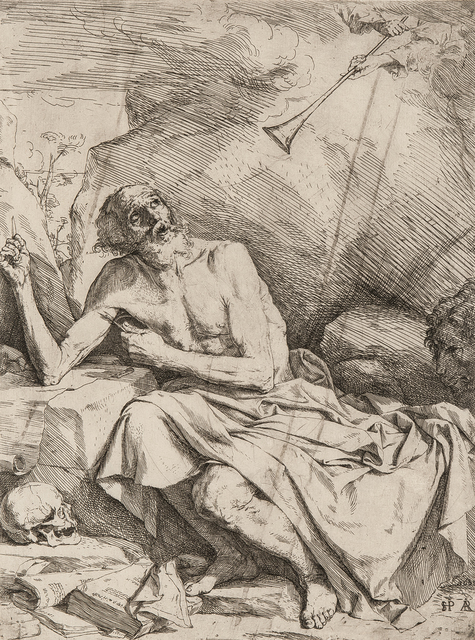 Jusepe de Ribera, ‘Saint Jerome Hearing the Trumpet of the Last Judgment’, 1621, Skinner