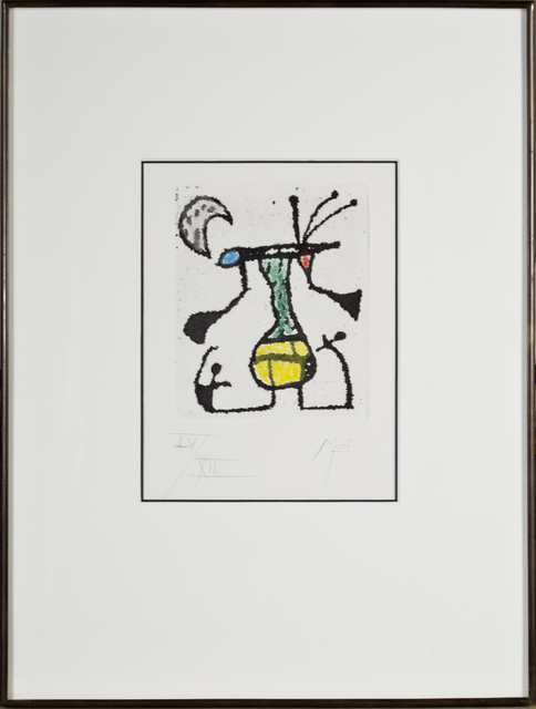 Joan Miró, ‘Creature Under Moon from "Bague d'Aurore"’, 1957, David Barnett Gallery