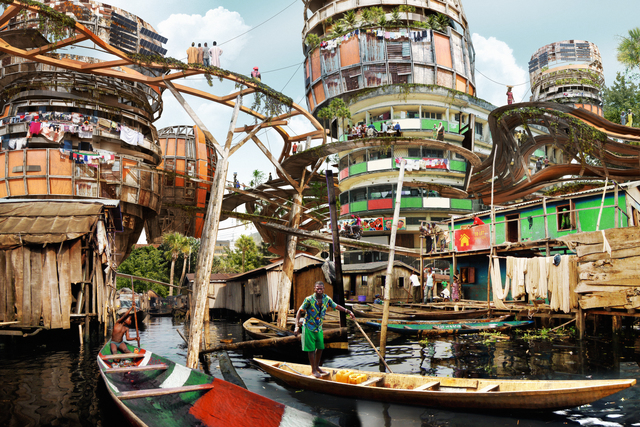 Olalekan Jeyifous, ‘Lagos Makoko Canal’, 2015, 50 Golborne