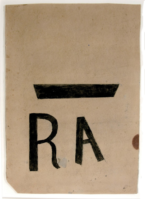 Bill Traylor, ‘RA Poster (Resettlement Administration)’, 1939-1942, Betty Cuningham