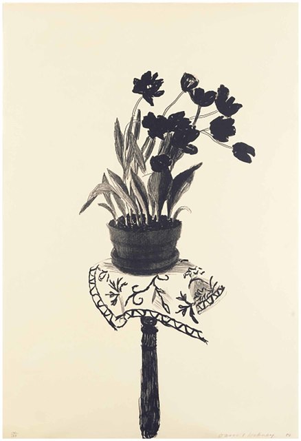David Hockney, ‘Black Tulips’, 1980, Christie's