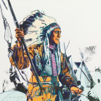 Andy Warhol - War Bonnet Indian (F. & S. Iib.373)