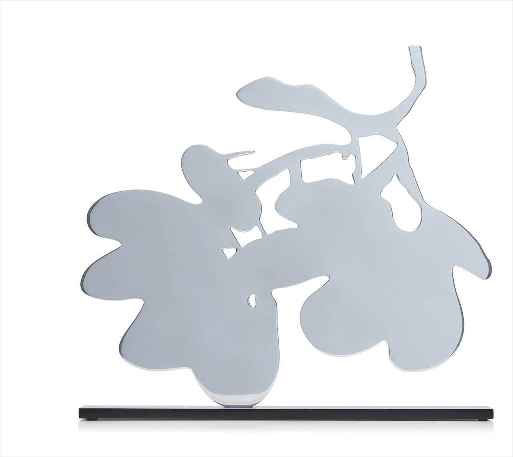 Donald Sultan - Silver Lantern Flowers