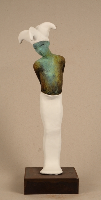 Jesús Curiá, ‘White arlequin IV’, 2019, Sculpture, Bronze, Anquins Galeria