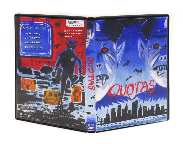 Woodrow White, ‘Quoats ’, 2017, Painting, Acrylic and aerosol on paper in a DVD case, Hashimoto Contemporary