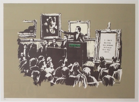 Banksy, ‘Sepia Morons’, 2007, Lougher Contemporary