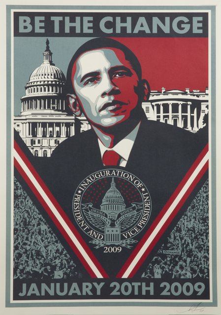 Shepard Fairey (OBEY), ‘Be The Change’, 2009, Julien's Auctions