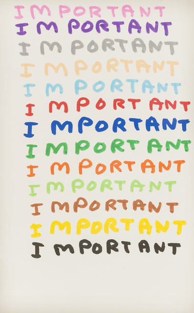David Shrigley, ‘Important’, 2007, RAW Editions
