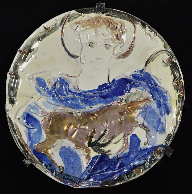 Lucio Fontana, ‘San Luca’, 1950, Sculpture, Glazed ceramic with gold paint, Art D2 Modern and Contemporary art