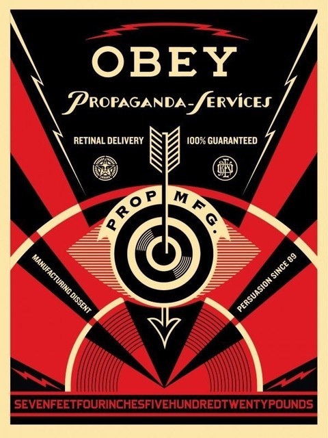 Shepard Fairey, ‘Propaganda eye services’, 2014, Rudolf Budja Gallery