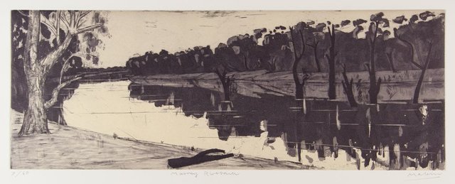 Jeffrey Makin, ‘Murray Riverbank’, 2004, Print, Etching, Angela Tandori Fine Art