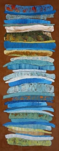Chase Langford, ‘"Dagwood 15" Abstract oil painting with turquoise and greens on a brown background’, 2010-2017, Eisenhauer Gallery