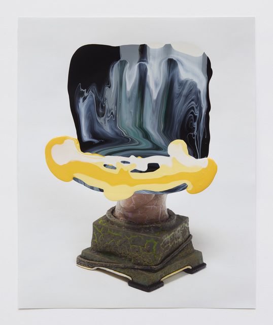 Kathy Butterly, ‘#21’, 2020, Drawing, Collage or other Work on Paper, Nail polish on catalogue paper, Shoshana Wayne Gallery