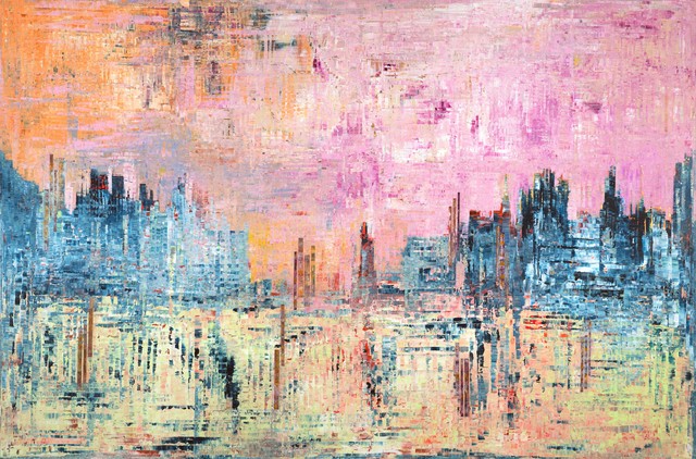 Sassan Behnam-Bakhtiar, ‘Reflection of The Damned’, 2017, Mixed Media, Mixed media on canvas, Saatchi Gallery