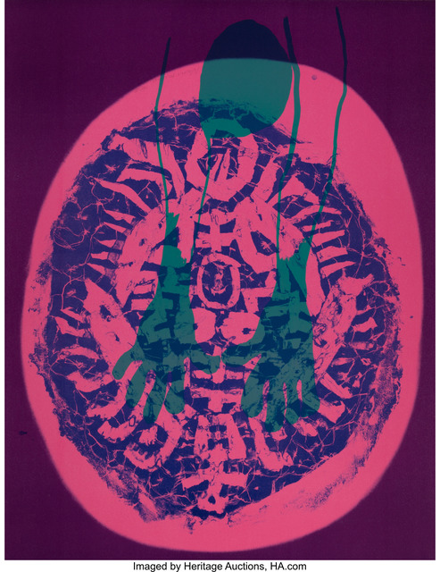 Nam Kwan, ‘Human Mask’, 1988, Print, Lithograph in colors on paper, Heritage Auctions
