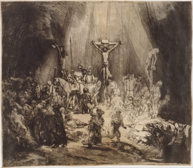 Rembrandt Van Rijn Christ Crucified Between The Two Thieves: The Rembrandt Van Rijn Christ Crucified Between The Two Thieves: The