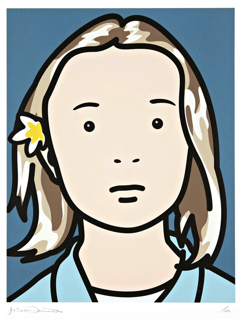 Julian Opie | Elena Schoolgirl (With 