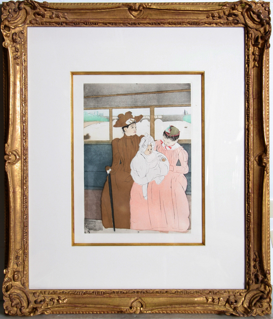 Mary Cassatt (After), ‘In the Omnibus’, 1991, Print, Color Etching on Arches Paper, RoGallery