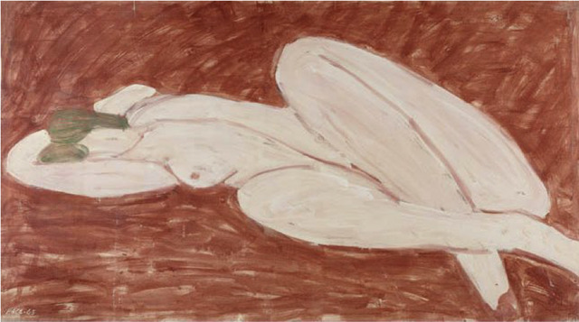 Stephen Pace, ‘Reclining Nude, Venetian Red Ground (65-10)’, 1965, Berry Campbell Gallery
