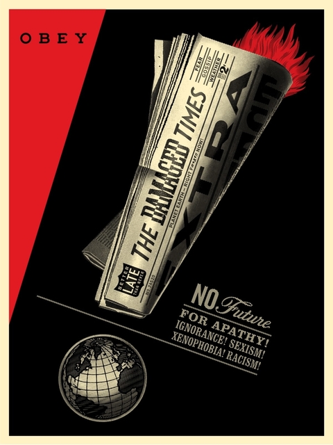 Shepard Fairey, ‘Damageed Times’, 2018, Galerie Ernst Hilger